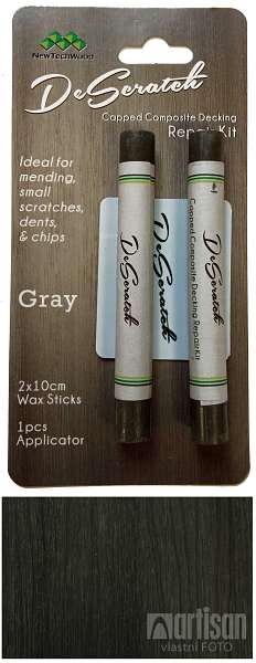 WPC Opravné tužky k dřevoplastovým prknům Dřevoplus PROFI - Grey