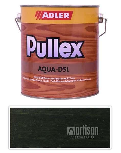 ADLER Pullex Aqua DSL - vodou ředitelná lazura na dřevo 2.5 l Forsthaus LW 03/4