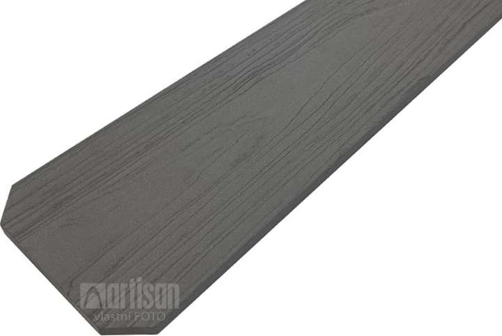 WPC dřevoplastové plotovky tříhranné LamboDeck 12x150x1000 - Stone Grey