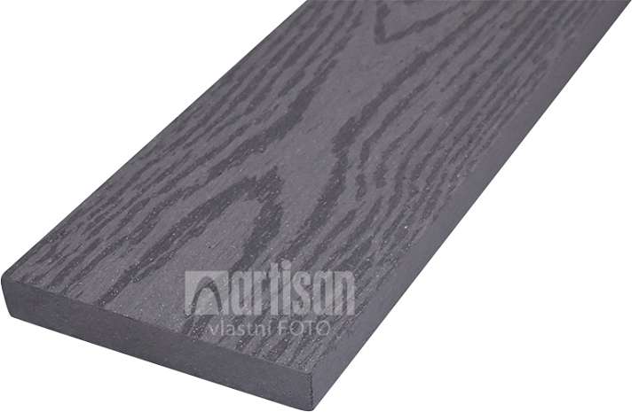 WPC dřevoplastové plotovky rovné LamboDeck 13x90x1000 - Stone Grey