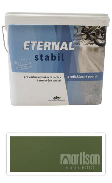 ETERNAL Stabil - vodou ředitelná barva na betonové podlahy 10 l Zelená 06
