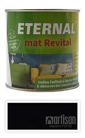 ETERNAL mat Revital - univerzální vodou ředitelná akrylátová barva 0.35 l Černá RAL 9005
