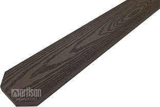 WPC dřevoplastové plotovky tříhranné LamboDeck 13x90x1200 - Chocolate