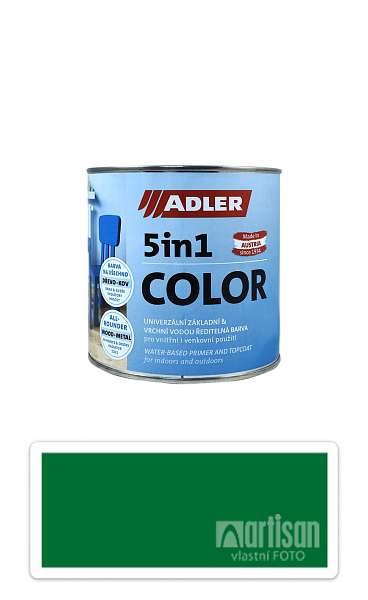 ADLER 5in1 Color - univerzální vodou ředitelná barva 0.75 l Türkisgrün / Tyrkysová zelená RAL 6016