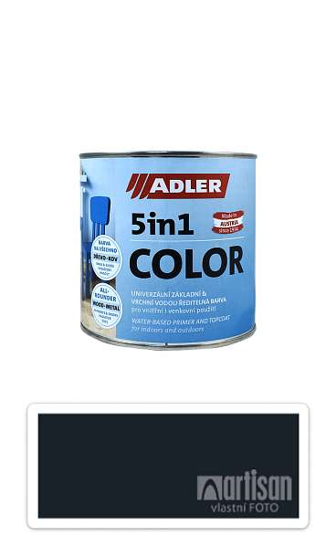 ADLER 5in1 Color - univerzální vodou ředitelná barva 0.75 l Schwarzgrau / Černošedá RAL 7021