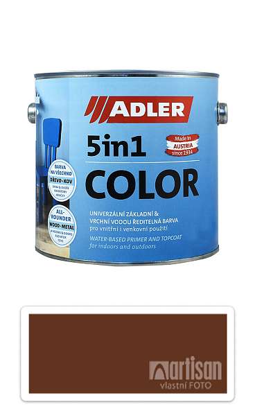ADLER 5in1 Color - univerzální vodou ředitelná barva 2.5 l Rehbraun / Světle žlutohnědá RAL 8007