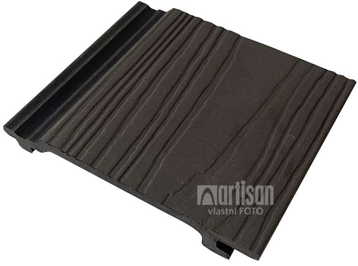 Fasádní obklady - plný profil WPC dřevoplast LamboDeck 21x156x2900 - Dark Grey