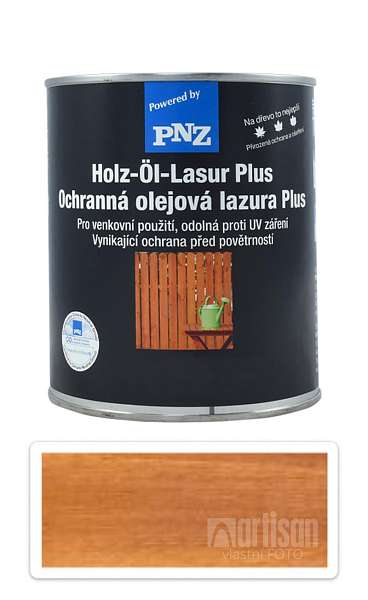 PNZ Ochranná olejová lazura Plus 0.75 l Dub