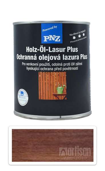 PNZ Ochranná olejová lazura Plus 0.75 l Palisander