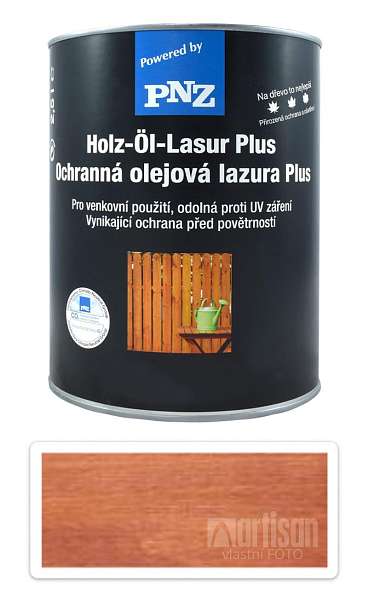 PNZ Ochranná olejová lazura Plus 2.5 l Kaštan