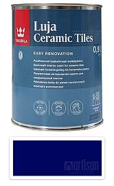 TIKKURILA Luja Ceramic Tiles - barva na keramické obklady 0.9 l Nachtblau / Noční modrá RAL 5022
