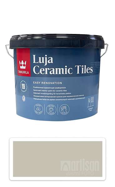 TIKKURILA Luja Ceramic Tiles - barva na keramické obklady 2.7 l Kieselgrau / Štěrková šedá RAL 7032