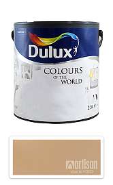 DULUX Colours of the World - matná krycí malířská barva do interiéru 2.5 l Zázvorový čaj