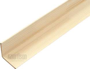 Dřevěné lišty rohové vnější 60x60x2500 - smrk L6060