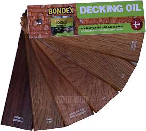 BONDEX Vzorník Decking Oil - vějíř