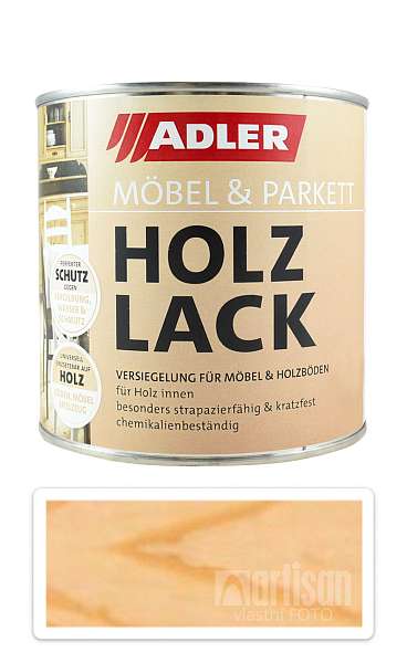 ADLER Holzlack - vodou ředitelný lak 0.75 l Polomatný