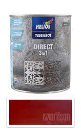 TESSAROL Direct 3in1 - antikorozní barva na kov 0.75 l Červenohnědá