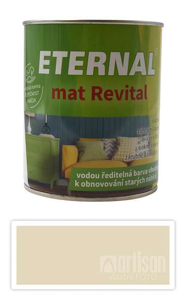 ETERNAL mat Revital - univerzální vodou ředitelná akrylátová barva 0.7 l Slonová kost RAL 1015