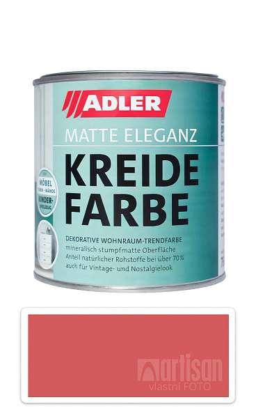 ADLER Kreidefarbe - univerzální vodou ředitelná křídová barva do interiéru 0.375 l Alpenrose
