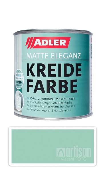 ADLER Kreidefarbe - univerzální vodou ředitelná křídová barva do interiéru 0.375 l Wanderkarte