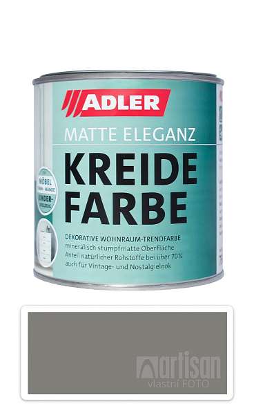 ADLER Kreidefarbe - univerzální vodou ředitelná křídová barva do interiéru 0.375 l Steinadler
