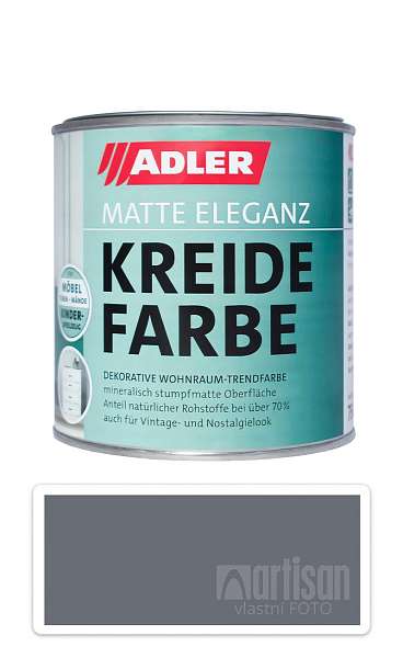 ADLER Kreidefarbe - univerzální vodou ředitelná křídová barva do interiéru 0.375 l Wildschwein