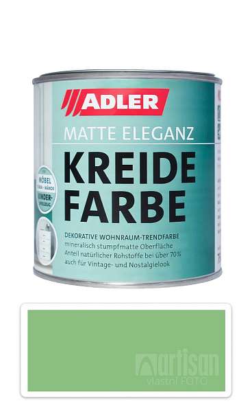 ADLER Kreidefarbe - univerzální vodou ředitelná křídová barva do interiéru 0.75 l Gipfelbuch
