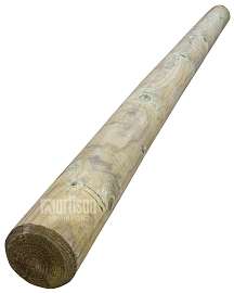 Kulatina frézovaná borovice, průměr 100, délka 3000mm, tlakově impregnovaná zeleně