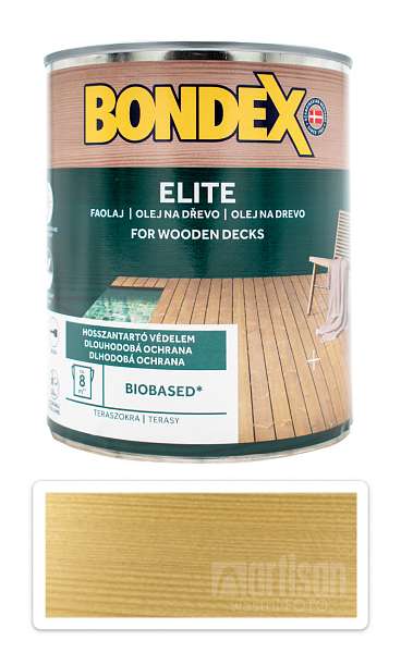BONDEX Elite - odolný rychleschnoucí ochranný olej na dřevo v exteriéru 0.75 l Bezbarvý