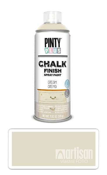 PINTYPLUS CHALK - křídová barva ve spreji na různé povrchy 400 ml Krémová CK789