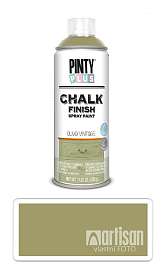 PINTYPLUS CHALK - křídová barva ve spreji na různé povrchy 400 ml Olivově zelená CK803