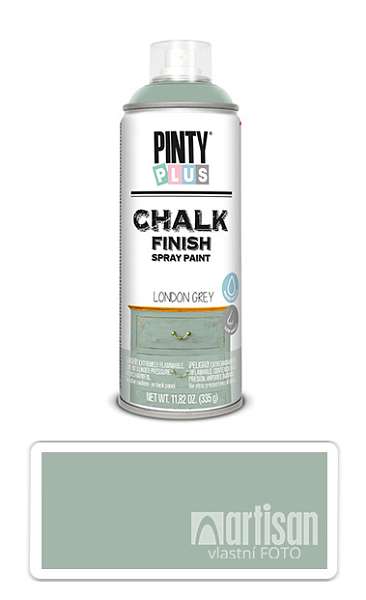 PINTYPLUS CHALK - křídová barva ve spreji na různé povrchy 400 ml Londýnská šedá CK817