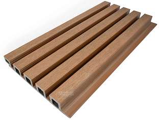 Obkladové panely - lamelové, WPC dřevoplast Dřevoplus Profi 25x196,5x2800 - Teak