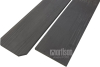 WPC dřevoplastové plotovky rovné a tříhranné 12x150 - Dark Grey - vlevo tříhranná plotovka s viditelnou strukturou a vpravo rovná plotovka s viditelnou strukturou