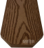 WPC dřevoplastová plotovka tříhranná 13x90 - Teak - 3D imitace dřeva