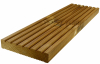 Terasové prkno ThermoWood® borovice - nepohledová strana s výsušnými drážkami
