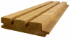 Lamelový obklad ThermoWood® severský smrk - kramelová barva jde celým prknem