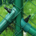 Vzpěra DAMIPLAST® zelená Zn+PVC, průměr 42mm, síla stěny 1,5mm, 2600 mm Délka v mm:: 1800