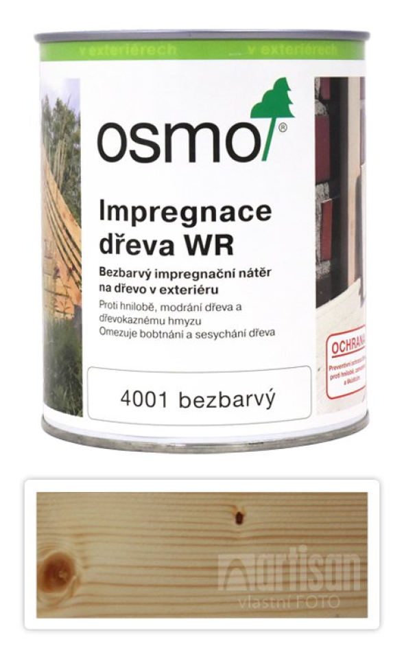 OSMO Impregnace dřeva pro exteriéry WR 0.75 l 4001