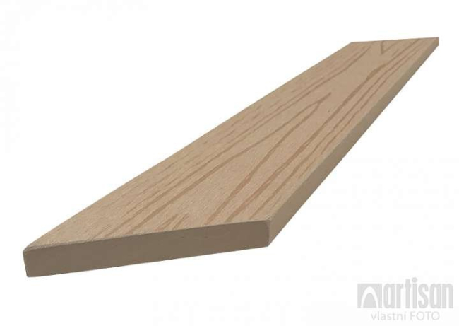 WPC dřevoplastové plotovky Dřevoplus Standard zkosené 15x70x1500 - Dub
