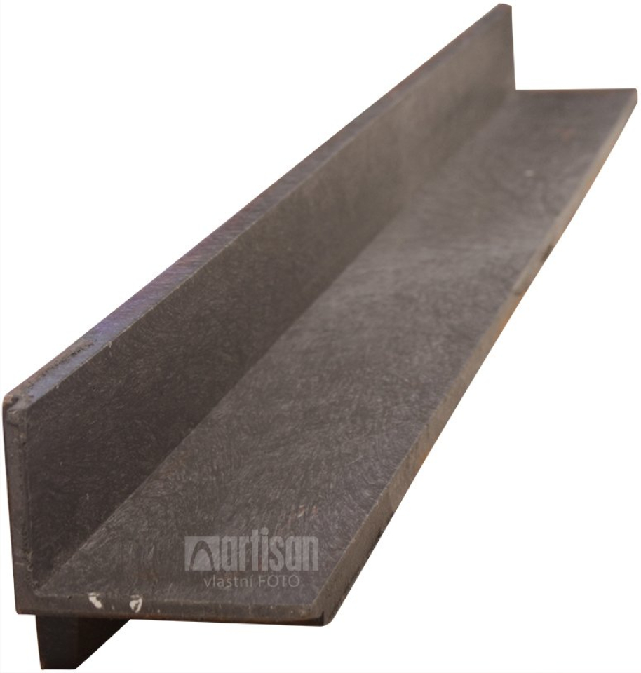 Plastový lemovací obrubník Transform 110x115x1200, šedý - recyklát