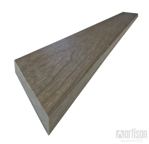 WPC dřevoplastové plotovky Dřevoplus Profi zkosená 15x80x1800 - Teak