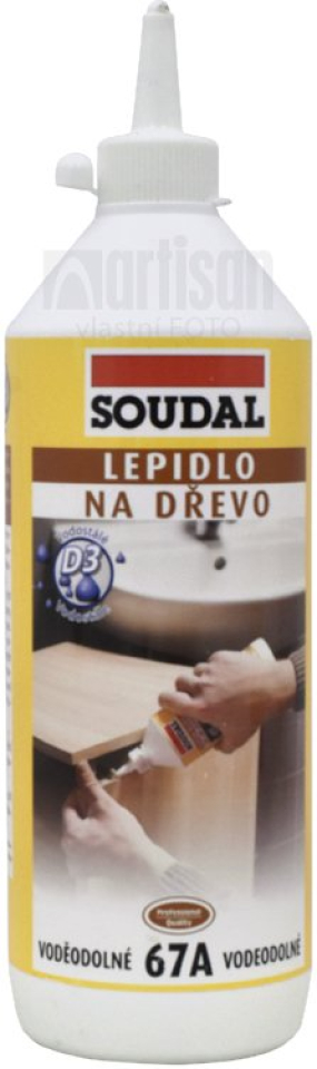 SOUDAL lepidlo na dřevo 67A vodostálé 750g