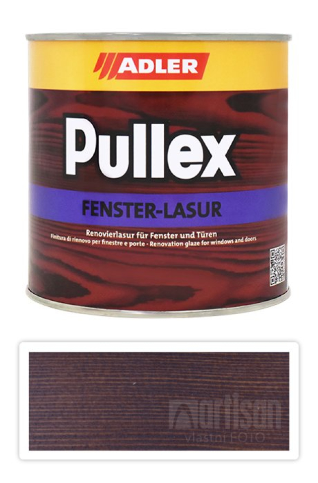 ADLER Pullex Fenster Lasur - renovační lazura na okna a dveře 0.75 l Palisandr LW 02/4