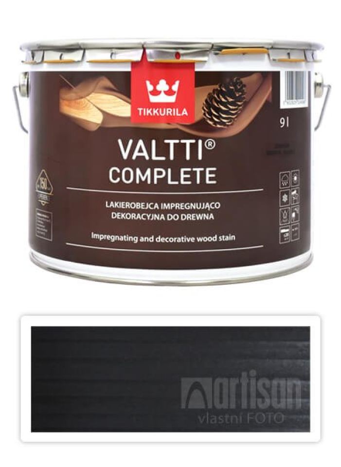 TIKKURILA Valtti Complete - matná tenkovrstvá lazura s ochranou proti UV záření 9 l Kataja 5078