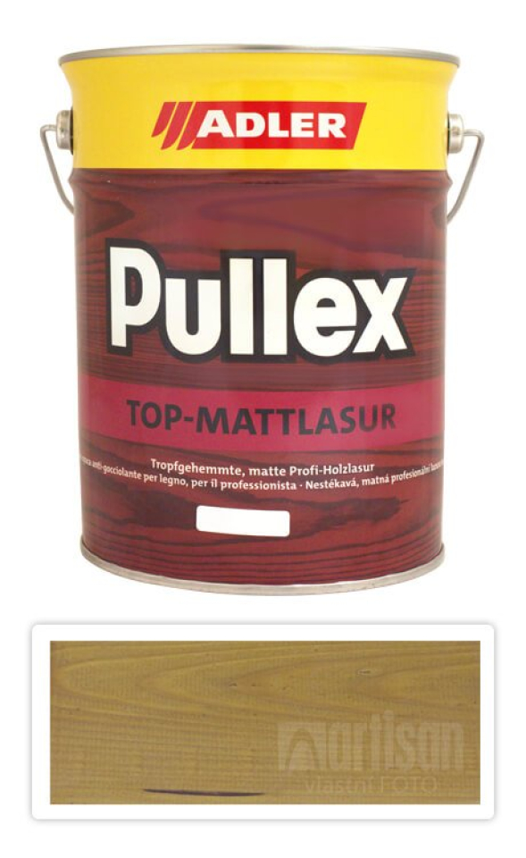 ADLER Pullex Top Mattlasur - tenkovrstvá matná lazura pro exteriéry 4.5 l Dub