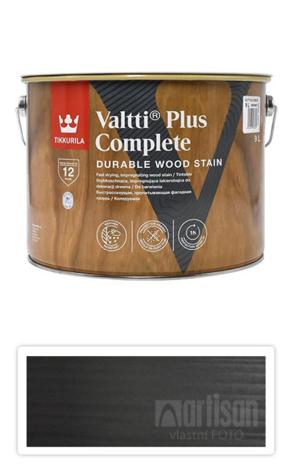 TIKKURILA Valtti Plus Complete - matná tenkovrstvá lazura 9 l Turve 5088