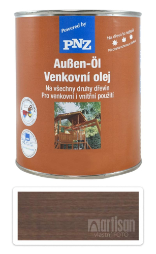 PNZ Venkovní olej 0.75 l Šedohnědý