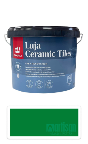 TIKKURILA Luja Ceramic Tiles - barva na keramické obklady 2.7 l Türkisgrün/Tyrkysová zelená RAL 6016