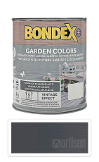 BONDEX Garden Colors - dekorativní silnovrstvá lazura na dřevo, beton a kov 0.75 l Anthracite